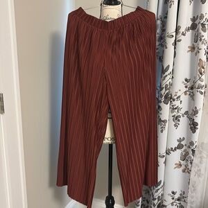 Deep rust relaxed wide leg pants